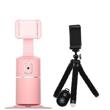 Auto Face Tracking Gimbal Stabilizer Pink With Black