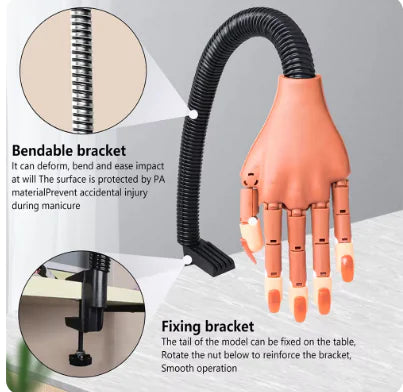 Manicure practice hand activity prosthetic hand Default Title