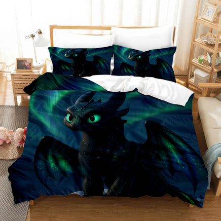 Hello Kitty Bedding Set - Pink Gradient Floral Duvet Cover & Hello Kitty Bed Sheets