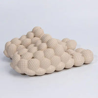 Bubble Massage Slides Beige No Charms 39-40
