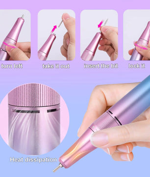 Electric Nail Drill Machine For Manicure - Lusy Store LLC 