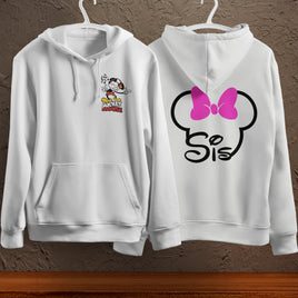 Mickey Mouse Hoodie Vintage White Khaki Hoodie Long Sleeve Hooded Pullover Personality Streetwear White 1