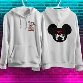 Mickey Mouse Hoodie Vintage White Khaki Hoodie Long Sleeve Hooded Pullover Personality Streetwear White 1