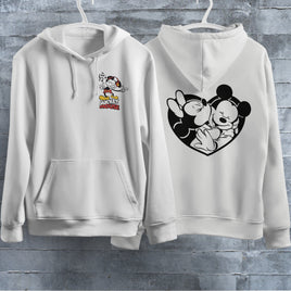 Mickey Mouse Hoodie Vintage White Khaki Hoodie Long Sleeve Hooded Pullover Personality Streetwear White 1