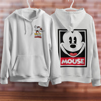 Mickey Mouse Hoodie Vintage White Khaki Hoodie Long Sleeve Hooded Pullover Personality Streetwear White 3
