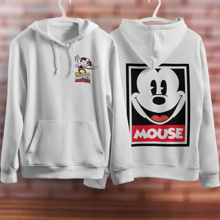Mickey Mouse Hoodie Vintage White Khaki Hoodie Long Sleeve Hooded Pullover Personality Streetwear White 3