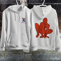 Spider Man Hoodie Casual Clothes Black White Khaki Hoodie Long Sleeve Hooded Pullover Personality Streetwear White 2