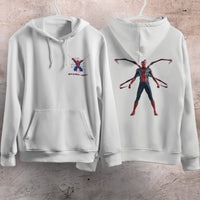 Spider Man Hoodie Casual Clothes Black White Khaki Hoodie Long Sleeve Hooded Pullover Personality Streetwear White 1
