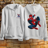 Spider Man Hoodie Casual Clothes Black White Khaki Hoodie Long Sleeve Hooded Pullover Personality Streetwear White 4