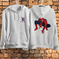 Spider Man Hoodie Casual Clothes Black White Khaki Hoodie Long Sleeve Hooded Pullover Personality Streetwear White 5