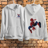 Spider Man Hoodie Casual Clothes Black White Khaki Hoodie Long Sleeve Hooded Pullover Personality Streetwear White 1