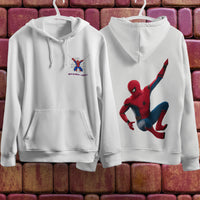 Spider Man Hoodie Casual Clothes Black White Khaki Hoodie Long Sleeve Hooded Pullover Personality Streetwear White 3