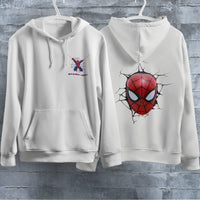 Spider Man Hoodie Casual Clothes Black White Khaki Hoodie Long Sleeve Hooded Pullover Personality Streetwear White 5