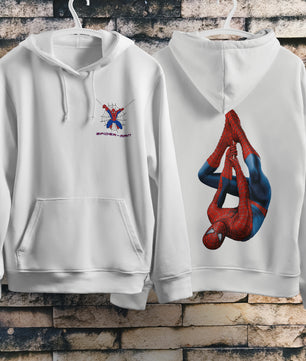 Lusy Store Spider Man Hoodie Casual Clothes Black White Khaki Hoodie Long Sleeve Hooded Pullover Personality Streetwear Hoodies & Sweatshirts