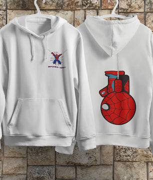 Lusy Store Spider Man Hoodie Casual Clothes Black White Khaki Hoodie Long Sleeve Hooded Pullover Personality Streetwear Hoodies & Sweatshirts