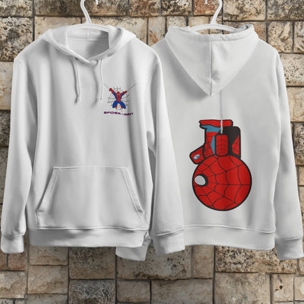Spider Man Hoodie Casual Clothes Black White Khaki Hoodie Long Sleeve Hooded Pullover Personality Streetwear White 3