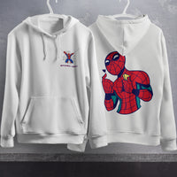 Spider Man Hoodie Casual Clothes Black White Khaki Hoodie Long Sleeve Hooded Pullover Personality Streetwear White 1