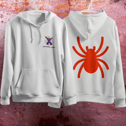Spider Man Hoodie Casual Clothes Black White Khaki Hoodie Long Sleeve Hooded Pullover Personality Streetwear White 4