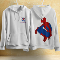 Spider Man Hoodie Casual Clothes Black White Khaki Hoodie Long Sleeve Hooded Pullover Personality Streetwear White 4