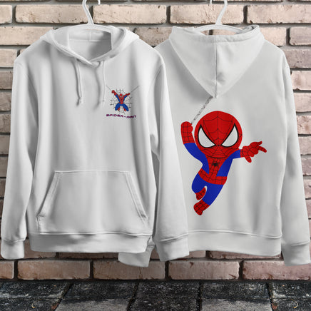 Spider Man Hoodie Casual Clothes Black White Khaki Hoodie Long Sleeve Hooded Pullover Personality Streetwear White 5