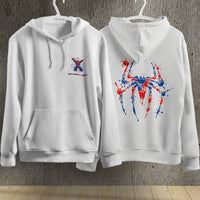 Spider Man Hoodie Casual Clothes Black White Khaki Hoodie Long Sleeve Hooded Pullover Personality Streetwear White 2