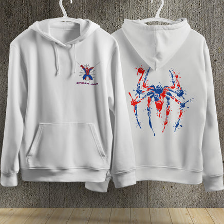Spider Man Hoodie Casual Clothes Black White Khaki Hoodie Long Sleeve Hooded Pullover Personality Streetwear White 2
