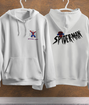 Spider Man Hoodie Casual Clothes Black White Khaki Hoodie Long Sleeve Hooded Pullover Personality Streetwear