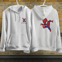 Spider Man Hoodie Casual Clothes Black White Khaki Hoodie Long Sleeve Hooded Pullover Personality Streetwear White 5