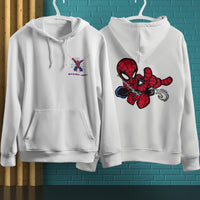 Spider Man Hoodie Casual Clothes Black White Khaki Hoodie Long Sleeve Hooded Pullover Personality Streetwear White 2