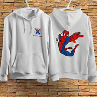 Spider Man Hoodie Casual Clothes Black White Khaki Hoodie Long Sleeve Hooded Pullover Personality Streetwear White 4