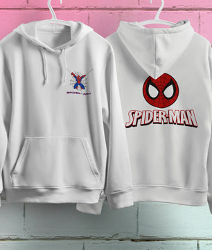 Spider Man Hoodie Casual Clothes Black White Khaki Hoodie Long Sleeve Hooded Pullover Personality Streetwear