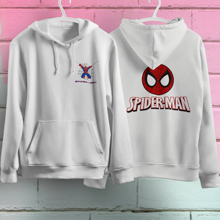 Spider Man Hoodie Casual Clothes Black White Khaki Hoodie Long Sleeve Hooded Pullover Personality Streetwear White 5