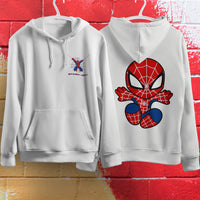 Spider Man Hoodie Casual Clothes Black White Khaki Hoodie Long Sleeve Hooded Pullover Personality Streetwear White 1