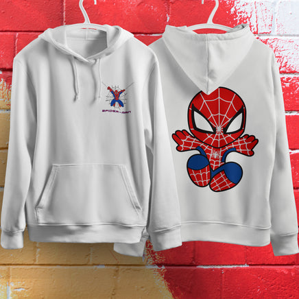 Spider Man Hoodie Casual Clothes Black White Khaki Hoodie Long Sleeve Hooded Pullover Personality Streetwear White 1