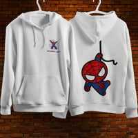 Spider Man Hoodie Casual Clothes Black White Khaki Hoodie Long Sleeve Hooded Pullover Personality Streetwear White 2