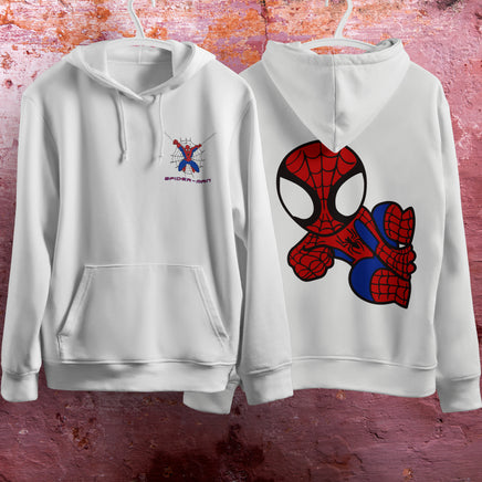 Spider Man Hoodie Casual Clothes Black White Khaki Hoodie Long Sleeve Hooded Pullover Personality Streetwear White 3