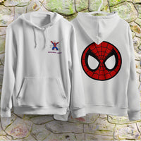 Spider Man Hoodie Casual Clothes Black White Khaki Hoodie Long Sleeve Hooded Pullover Personality Streetwear White 2