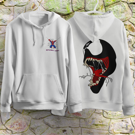 Spider Man Hoodie Casual Clothes Black White Khaki Hoodie Long Sleeve Hooded Pullover Personality Streetwear White 5