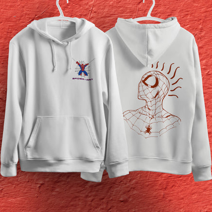 Spider Man Hoodie Casual Clothes Black White Khaki Hoodie Long Sleeve Hooded Pullover Personality Streetwear White 4