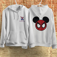 Spider Man Hoodie Casual Clothes Black White Khaki Hoodie Long Sleeve Hooded Pullover Personality Streetwear White 2