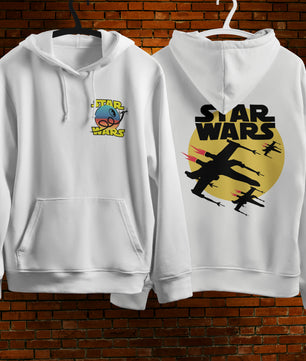 Lusy Store Star Wars Hoodie Vintage White Khaki Hoodie For Mens Womens Hooded Pullover Personality Streetwear Hoodies & Sweatshirts