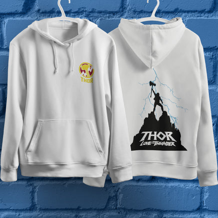 Lusy Store Thor Hoodie Casual Clothes Black White Khaki Hoodie Long Sleeve Hooded Pullover Personality Streetwear Hoodies &amp; Sweatshirts
