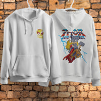 Lusy Store Thor Hoodie Casual Clothes Black White Khaki Hoodie Long Sleeve Hooded Pullover Personality Streetwear Hoodies &amp; Sweatshirts