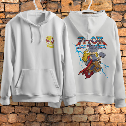 Lusy Store Thor Hoodie Casual Clothes Black White Khaki Hoodie Long Sleeve Hooded Pullover Personality Streetwear Hoodies &amp; Sweatshirts