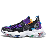 Men's Chunky Sneakers Shoes Black 42