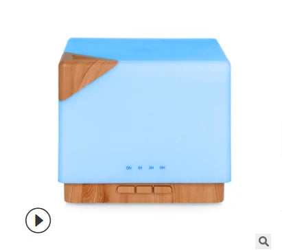 Electric Aroma Diffuser Wooden Design Light Brown EU Plug