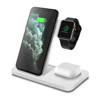 Four in One Fast Wireless Charger 3 in 1 White