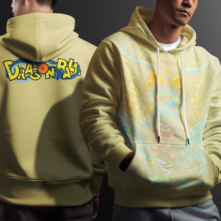 Dragon Ball Z Hoodie Goku Coat Unique Personality Many Sizes For Men Boy Kid Clothes DBP-12 Yellow