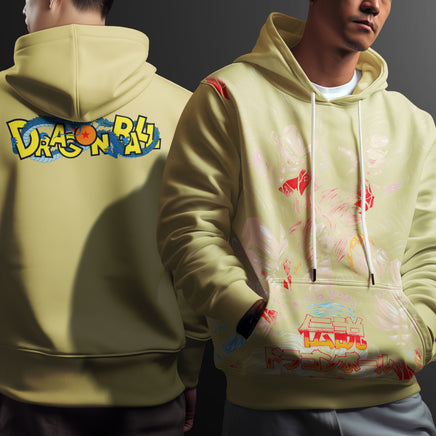 Dragon Ball Z Hoodie Goku Coat Unique Personality Many Sizes For Men Boy Kid Clothes DBP-13 Yellow