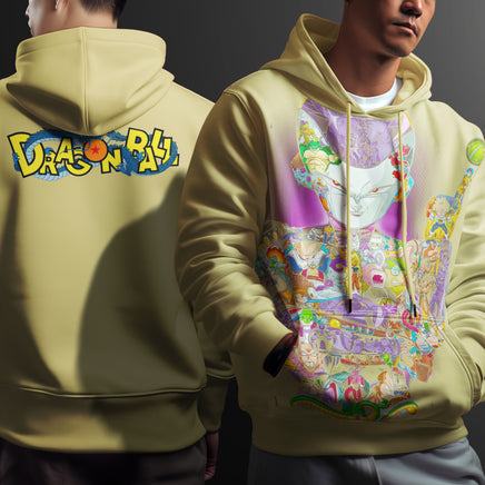 Dragon Ball Z Hoodie Frieza Coat Unique Personality Many Sizes For Men Boy Kid Clothes DBP-7 Yellow